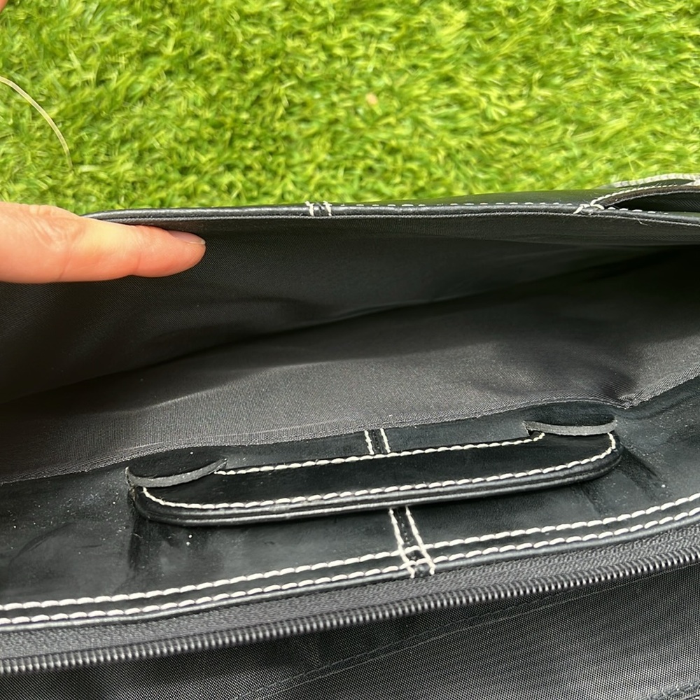 NWT Wilsons Executive Portfolio Black Leather - Picture 10 of 14